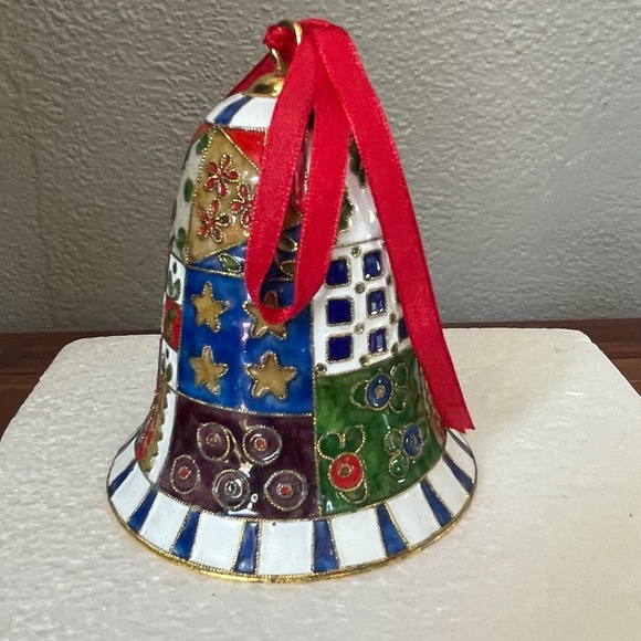 Ceramic Christmas Bell Ornament - Picture 4 of 5